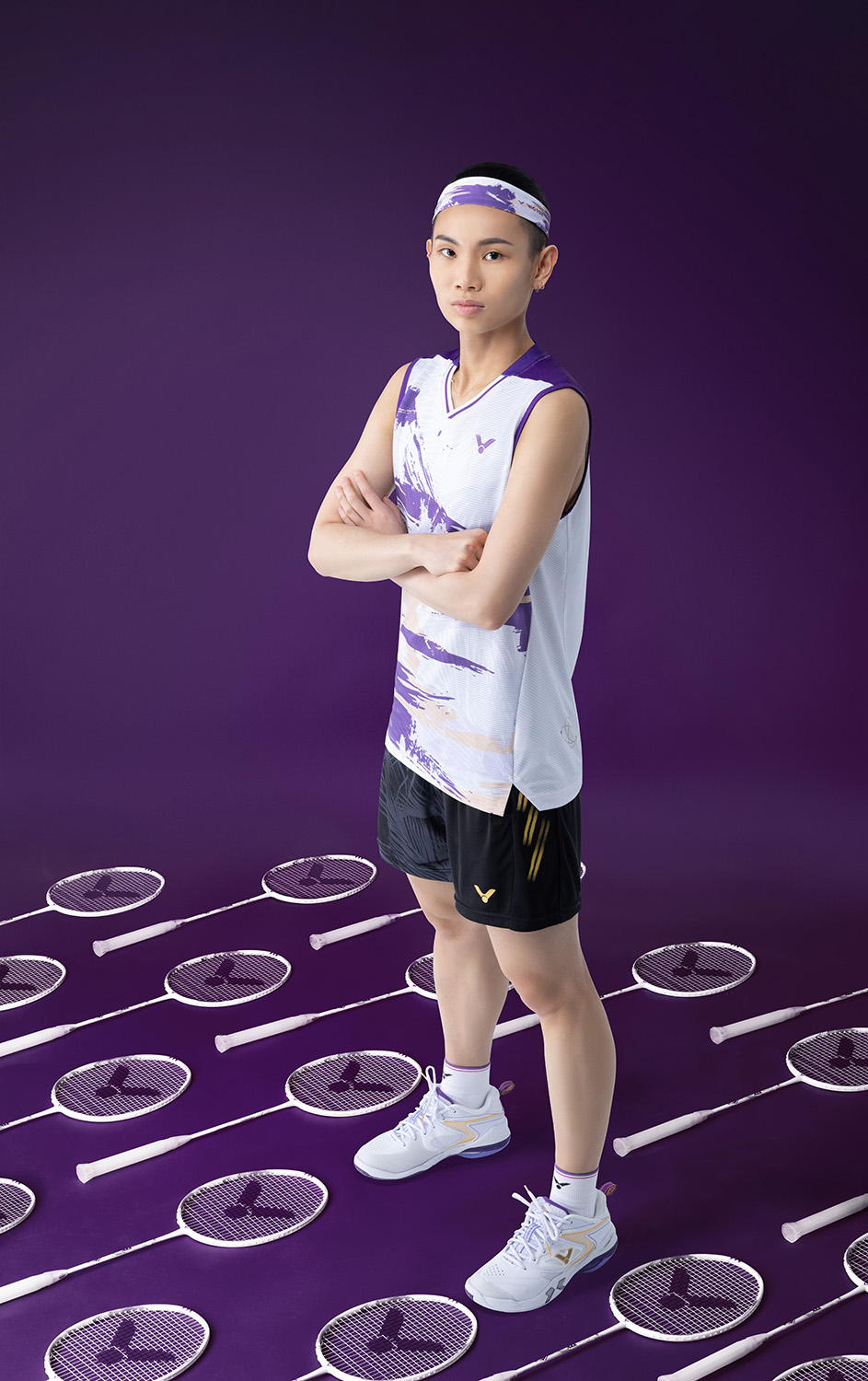 Victor Thruster TTY Tai Tzu Ying Signature (TK-TTY) Badminton Racket with Tai Tzu Ying