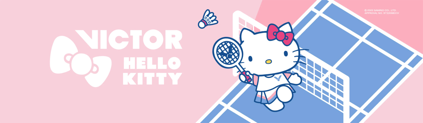 Victor VBS 63 (VBS63) Hello Kitty Badminton String Pink Blue 10m/33ft