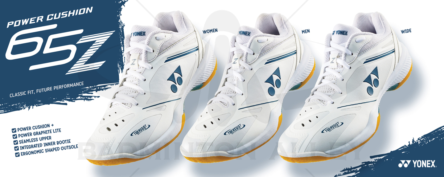 Badminton Alley - Yonex SHB-65Z4 WIDE White Badminton Shoes (SHB65Z4W)