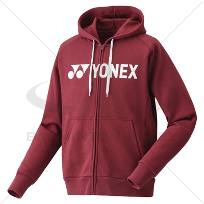 Yonex YJ0018 Junior / Youth Full-Zip Hoodie - Dark Wine