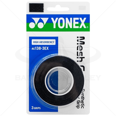 Yonex Mesh Grap (AC138-3EX-Black) Badminton Tennis Overgrip