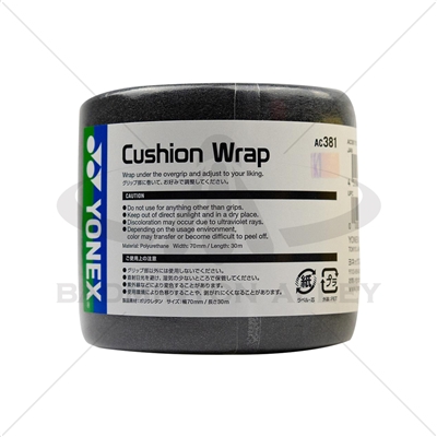 Yonex AC-381 (AC381) Cushion Wrap Grip BLACK