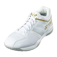 Yonex Power Cushion Strider Flow WIDE White Gold Badminton Shoes