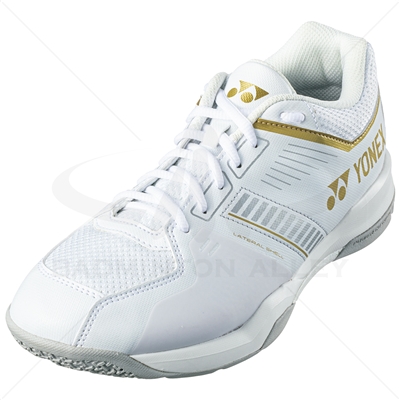 Yonex Power Cushion Strider Flow WIDE White Gold Badminton Shoes