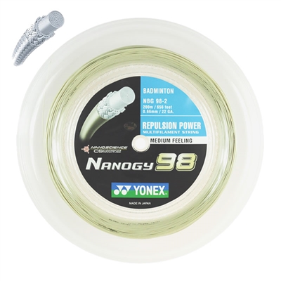 Yonex Nanogy 98 NBG-98 200m Reel Badminton String